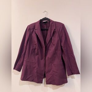 Lane Bryant Rich Plum Blazer